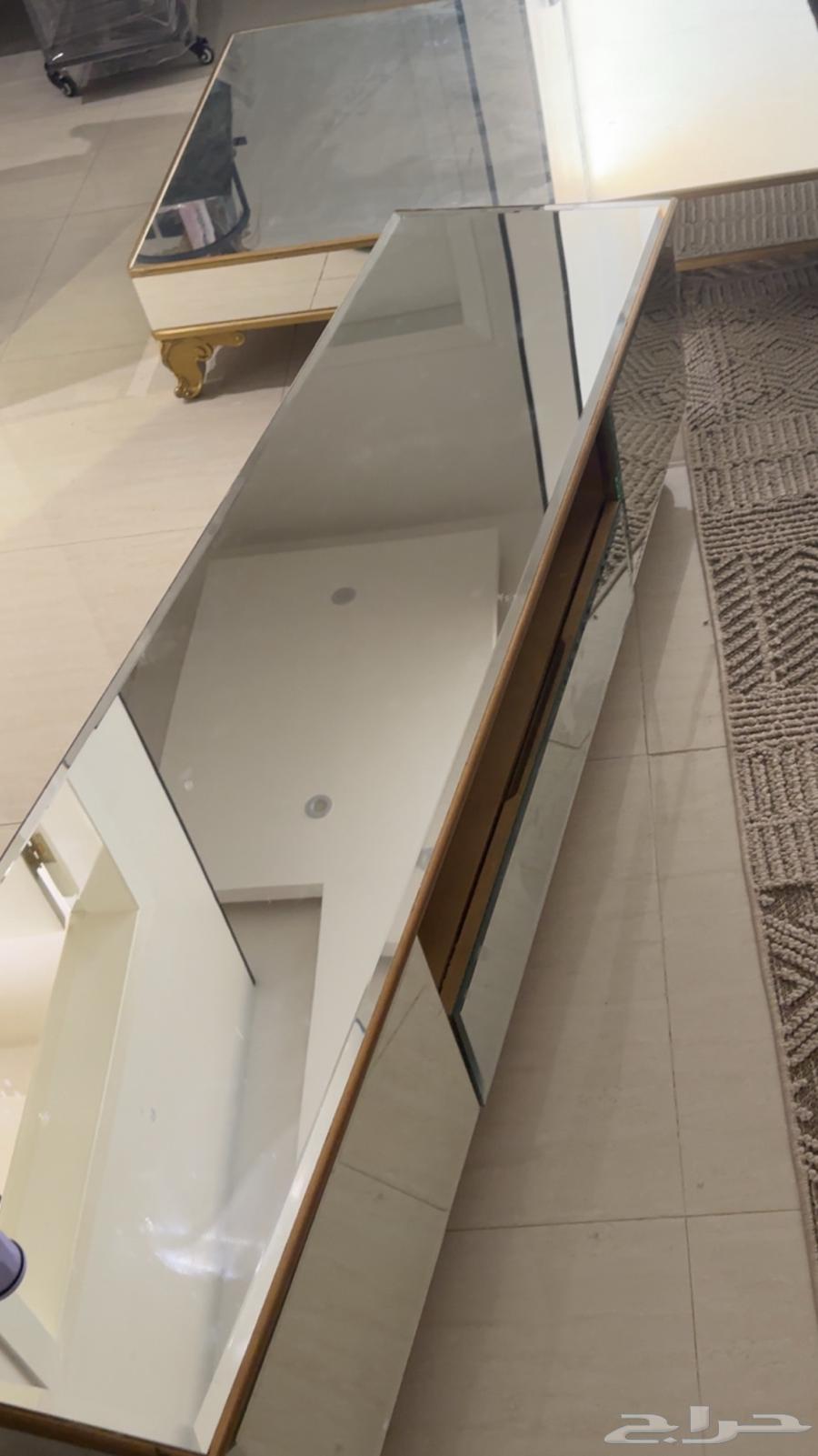 Plasma table set with large floor table, glass furniture64513866628354110