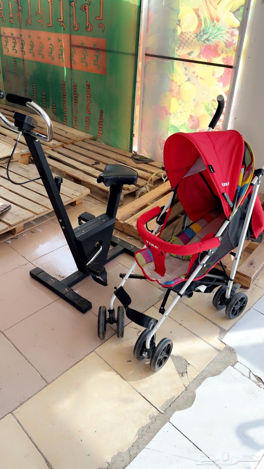 جهاز سيكل رياضي. وعربه اطفال شبه جديده64514513856515110