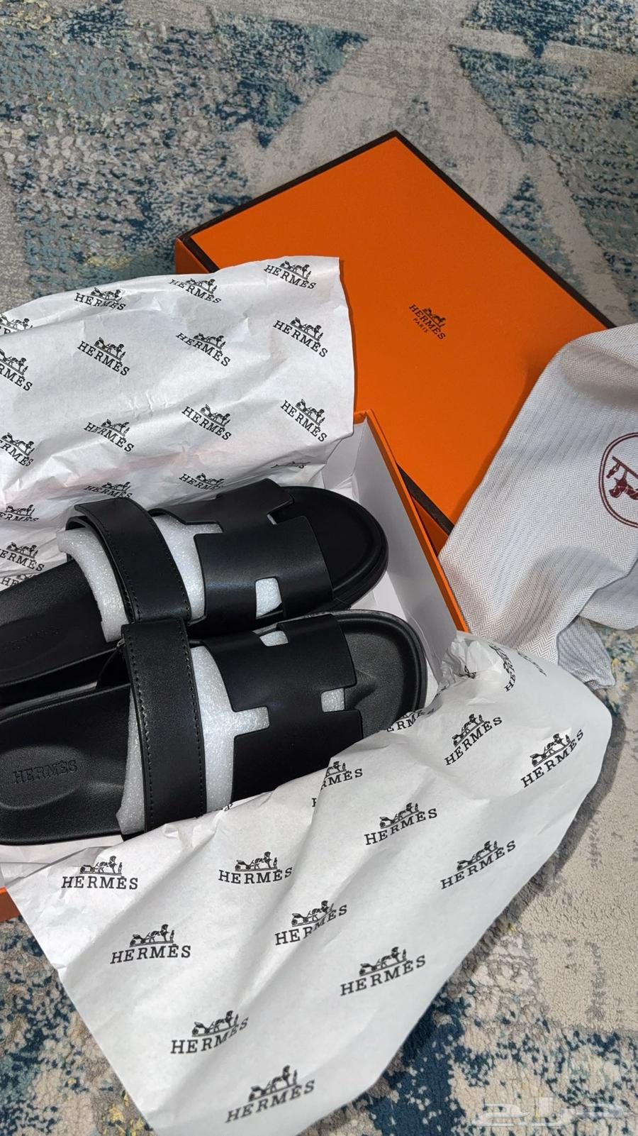 Hermes size 41 slippers with all items that came with it 45064513424303746110