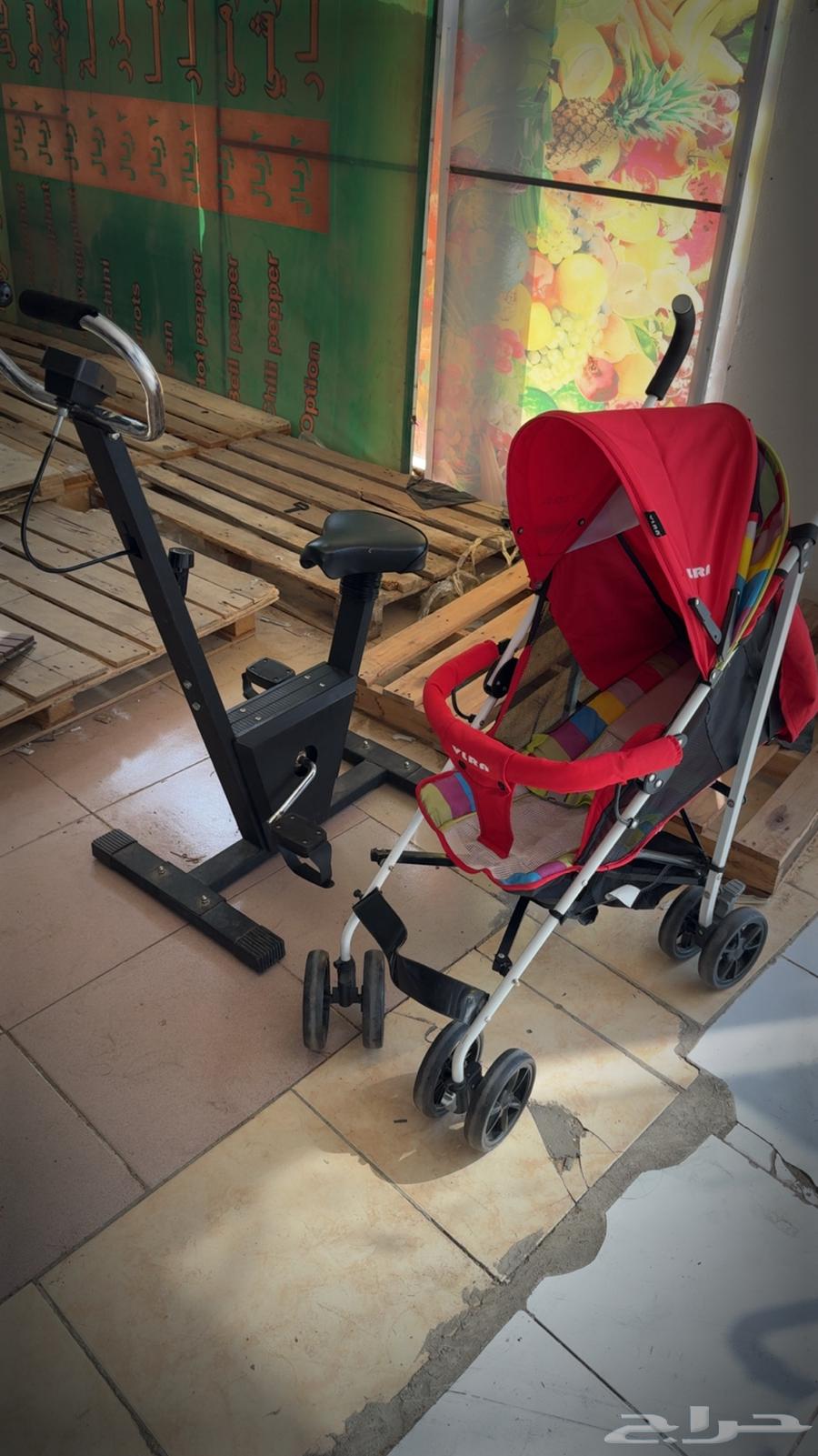 جهاز سيكل رياضي. وعربه اطفال شبه جديده64514513856515111