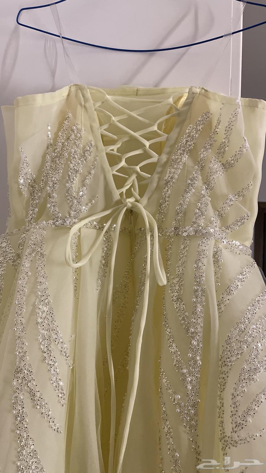 فستان سهرة اصفر ليموني64511675373699112