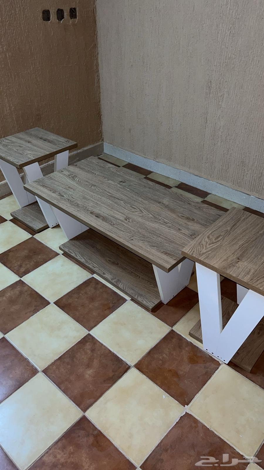 للبيع أثاث طاولات ضيافة ومزهرية وطاولة تلفاز64516554112515113