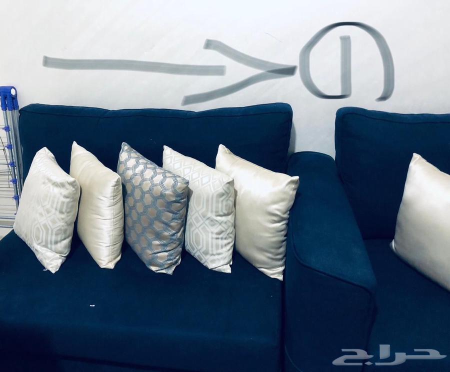 كنب زاويه شبه جديد حرف L للبيع .64517062590210110