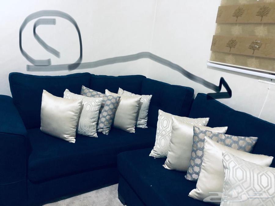 كنب زاويه شبه جديد حرف L للبيع .64517062590210111