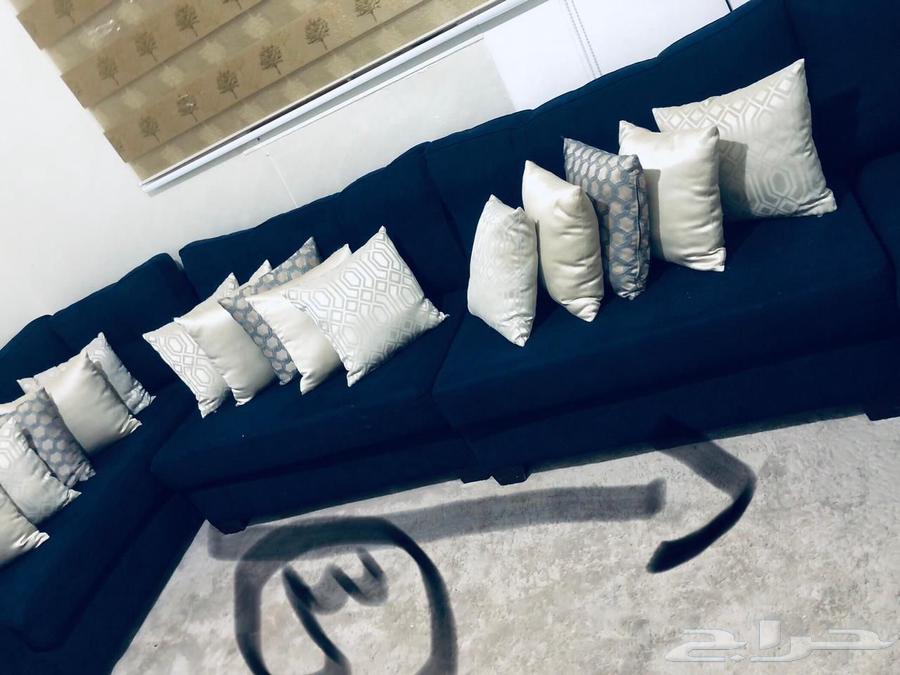 كنب زاويه شبه جديد حرف L للبيع .64517062590210112