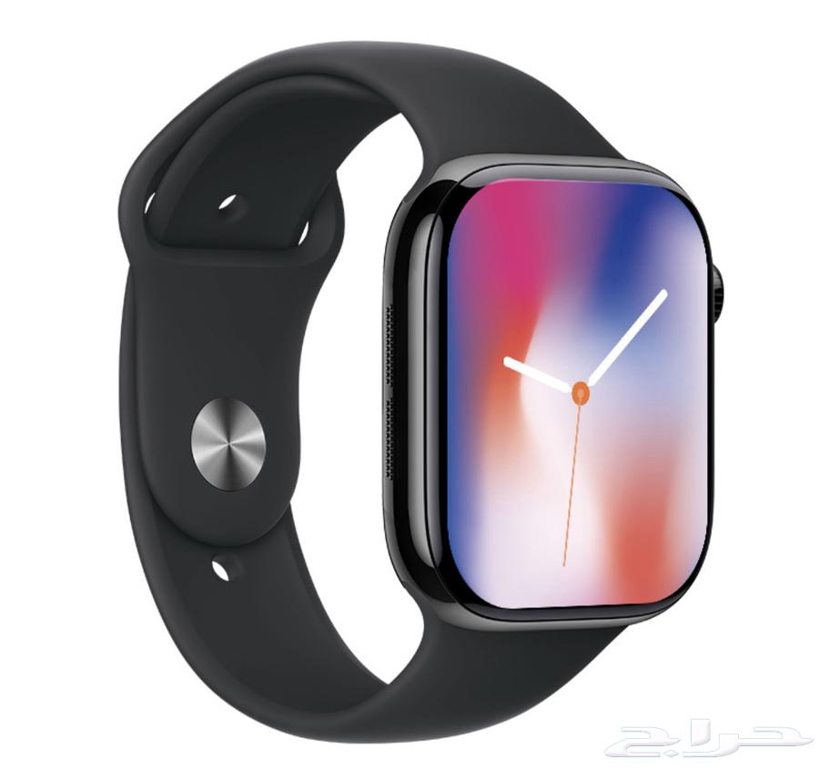 ساعة ذكية شبيهة ابل 10 مقاس 46MM لون اسود64515877733891110