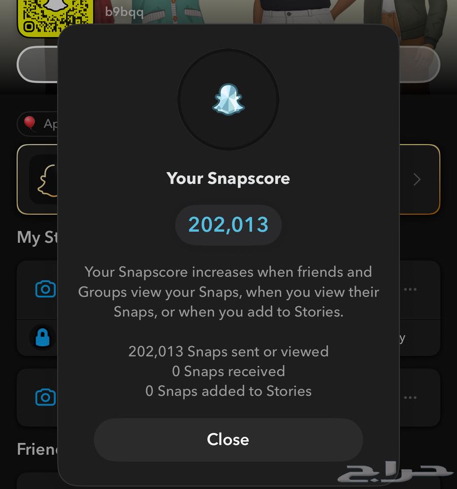 يوزر سناب 200k سكور للبيع .64516239971713110