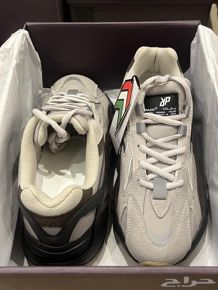 حذاء رمادي غامق جديد - مقاس 37 - يرفع الطول 7 سم مخفي64514858842241110