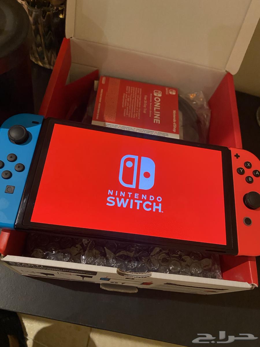 نينتدو سويتش جديد مع جميع ملحقاته64514472440835113