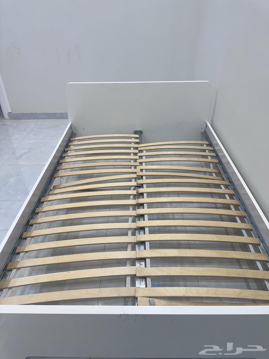 سرير مقاس 140x200 مع مرتبه جديد من ايكيا64517192164609112