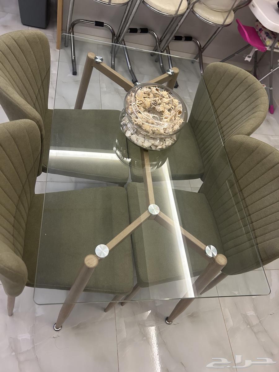 طاولة طعام 4 اشخاص مع الكراسي64517147134083112