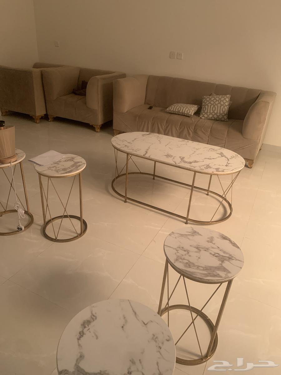 Sofa for sale with tables64512259852290112