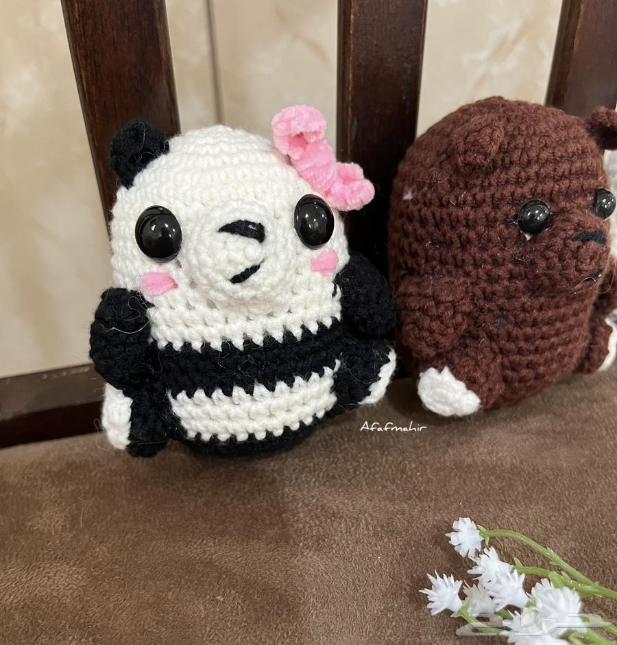 ميدالية الدبب الثلاثة كروشيه - توزيعات - هدايا64517519037955112