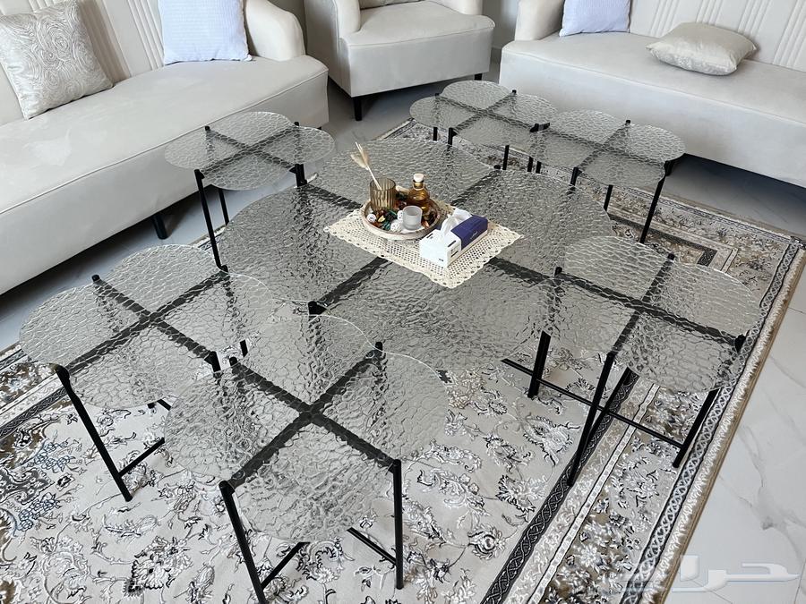 كنب عدد 2 جديد 11 و 7 أشخاص مع طاولات تقديم64517775402242113