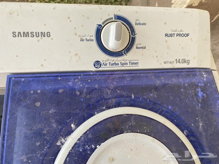 غساله للبيع مافيها الا النشافه خربانه الشركة سامسنج64512023236994113
