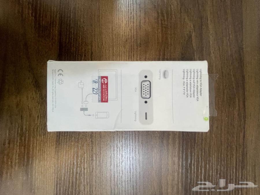 Apple Lightning to VGA Adapter أصلية كيبل   189 ريال64523752819713111