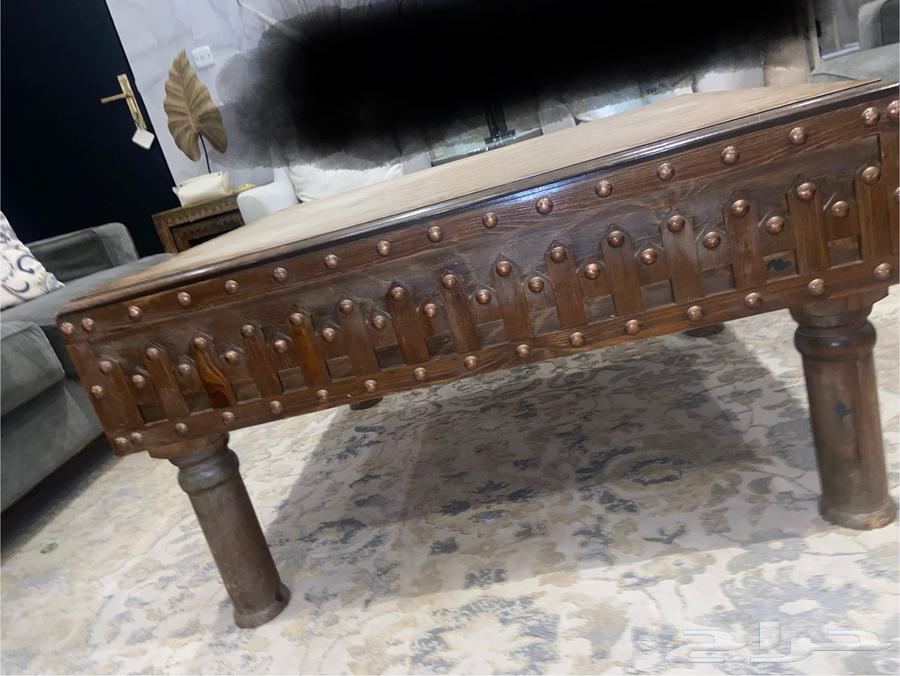 طاوله خشب 100   جميله وعلى طراز اجدادنا ب 80 ريال64515877883137110