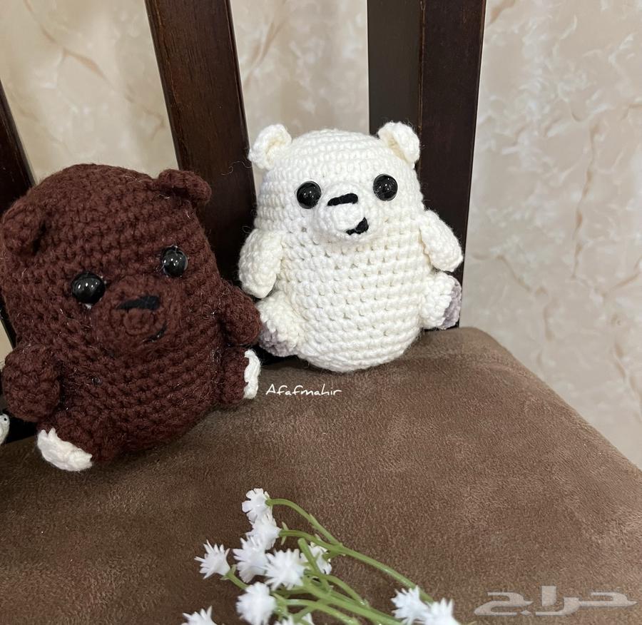 ميدالية الدبب الثلاثة كروشيه - توزيعات - هدايا64517519037955111