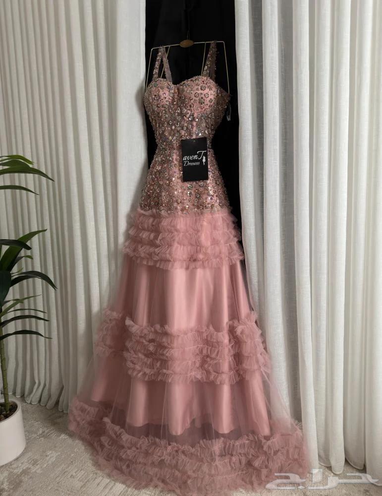 فستان سهره وردي جديد64512079015169110