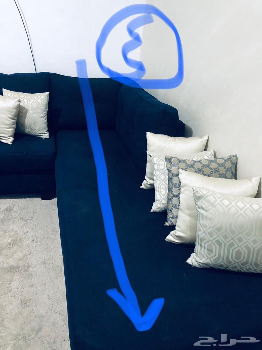 كنب زاويه شبه جديد حرف L للبيع .64517062590210113