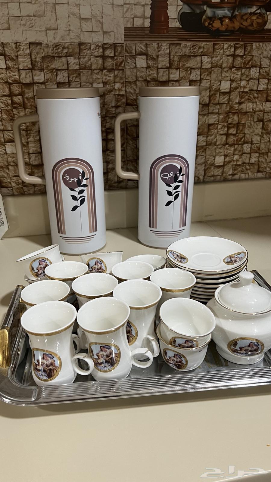 اواني ثلاجتين قهوه وشاهي وطقم فناجيل وبيالات15064524587156482111