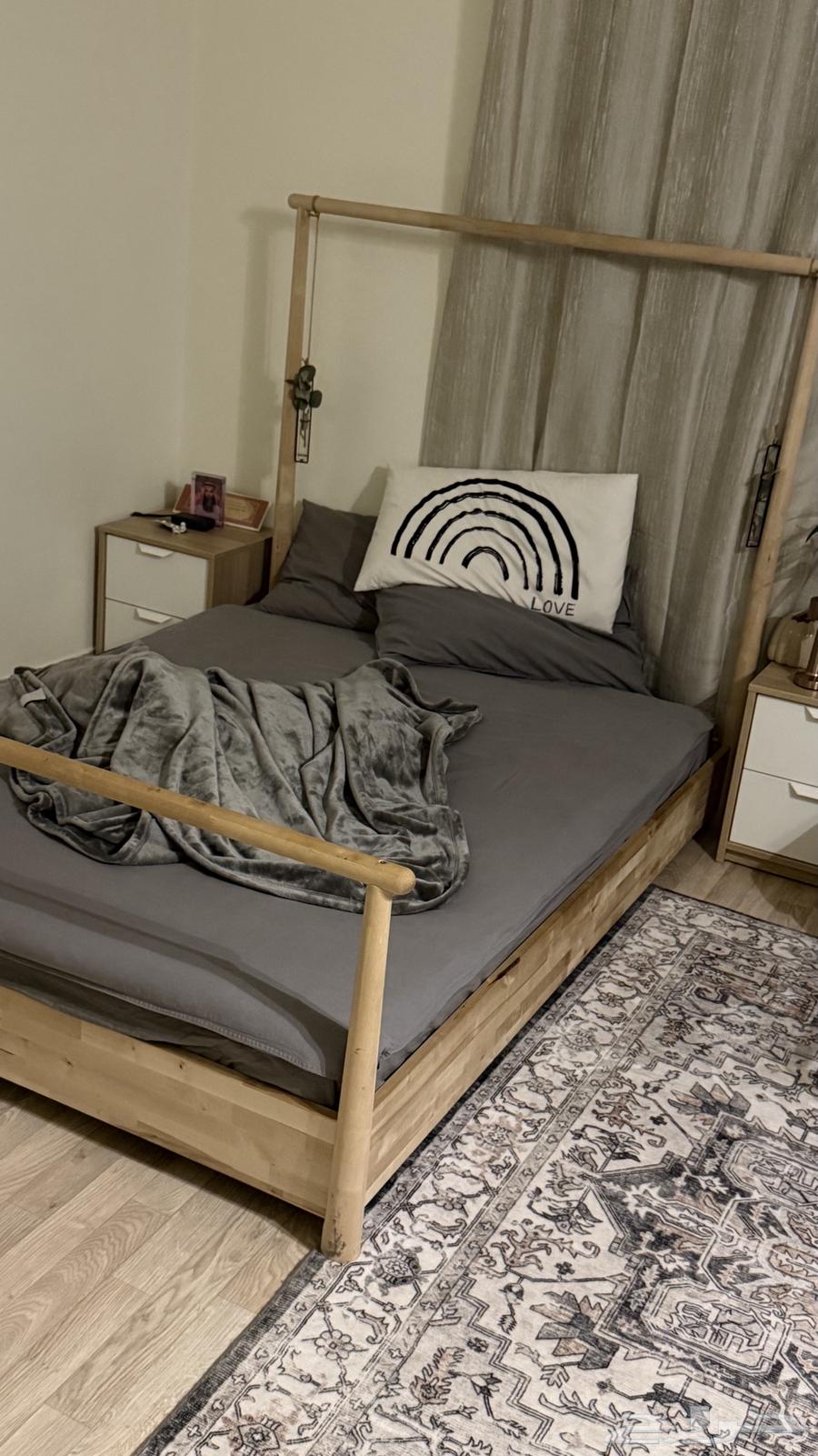 سرير خشبي من ايكيا للبيع64520175935618111