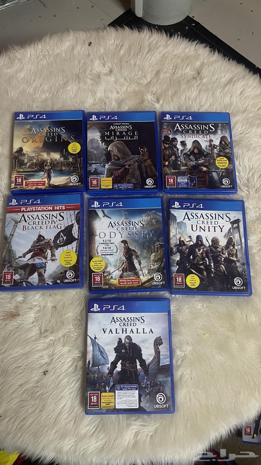 اشرطه ps4 نظيفه جدا  تختيم مره واحده.64520825915011112