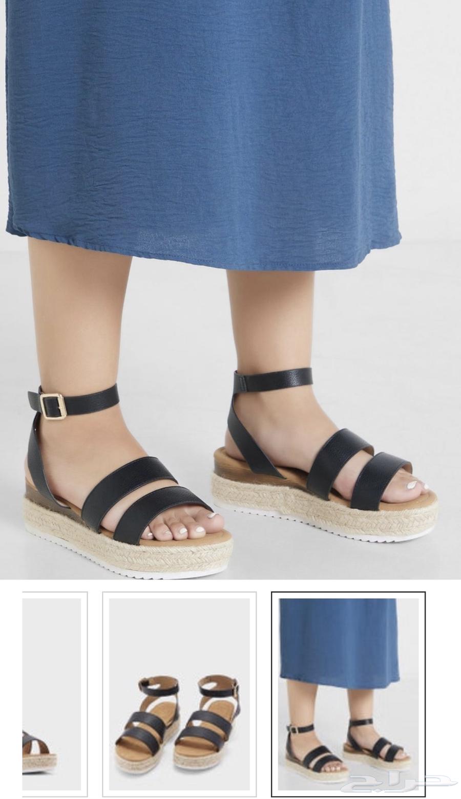 Black flat sandals size 40 (women's)64519497702017112