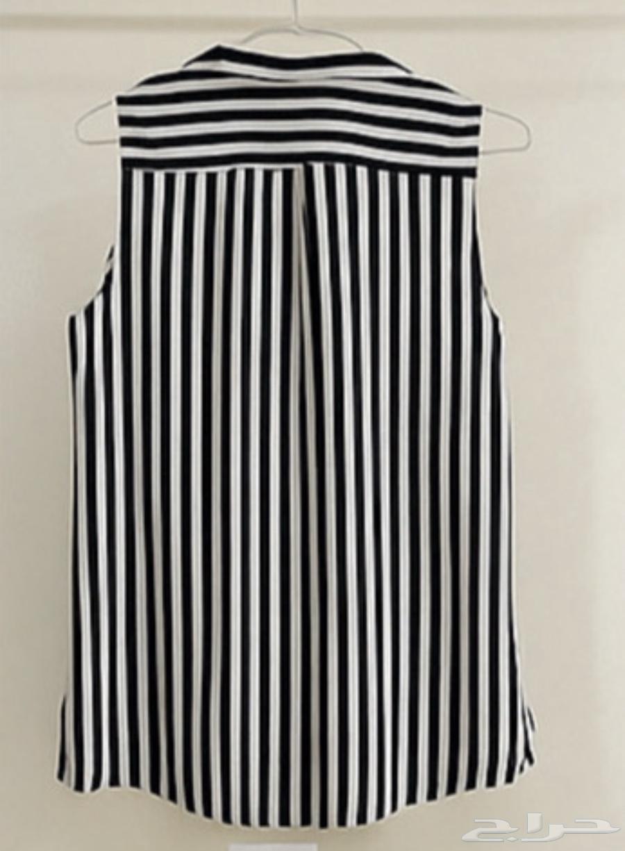 بلوزه نسائية ابيض واسود64519864606850111