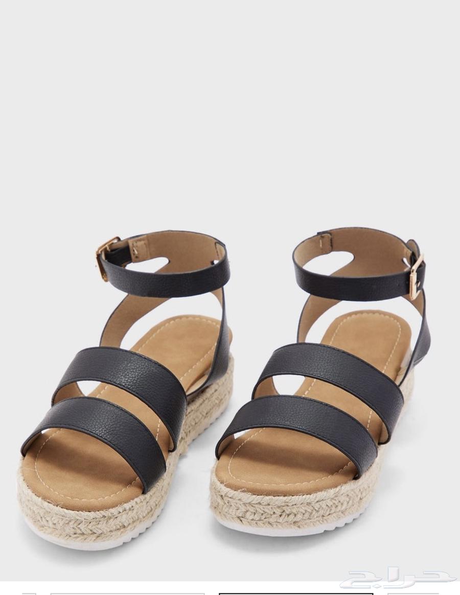 Black flat sandals size 40 (women's)64519497702017110