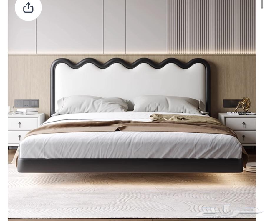 سرير عائم بلمبات سفلية (جديد بتغليفه بدون تركيب)64525967481091112