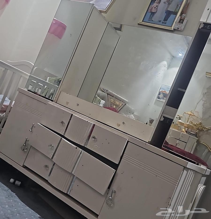 غرفه كامله سرير شخصين بيضاء  سرير وا دولاب بناتي سرير دورين64521709433091113