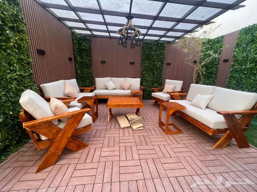 كراسي خشب جلسة خارجية كراسي للحوش كراسي مخيمات كراسي خارجي64523076307587111