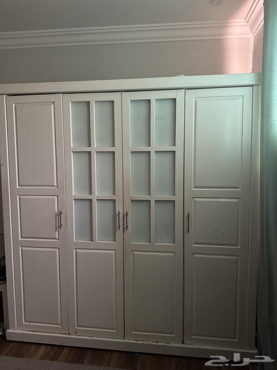 دولاب مترين حاله جيده مع سرير نفرين بدروج  تخزين تحت64522500552065112