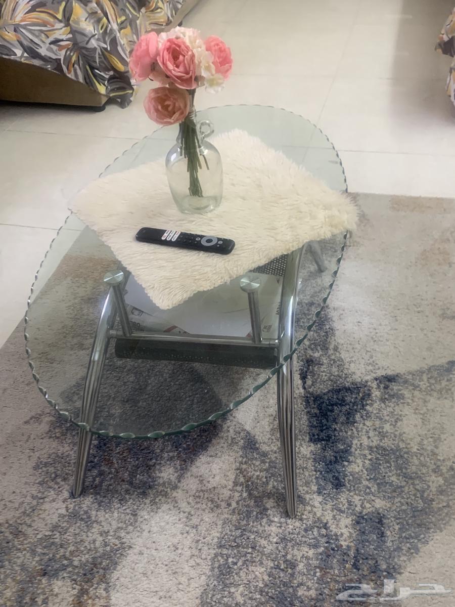 طاوله زجاج مع استيل اصلي 40ريال64522697254915110