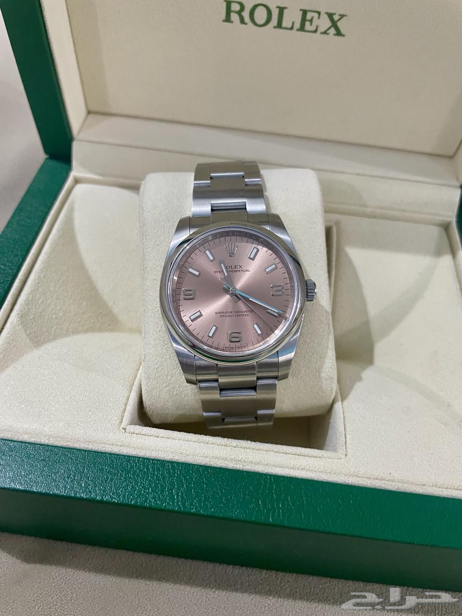 ساعة رولكس اويستر بربتشوال 34 مينا سلمون نادر توقف انتاجه64524194153218110