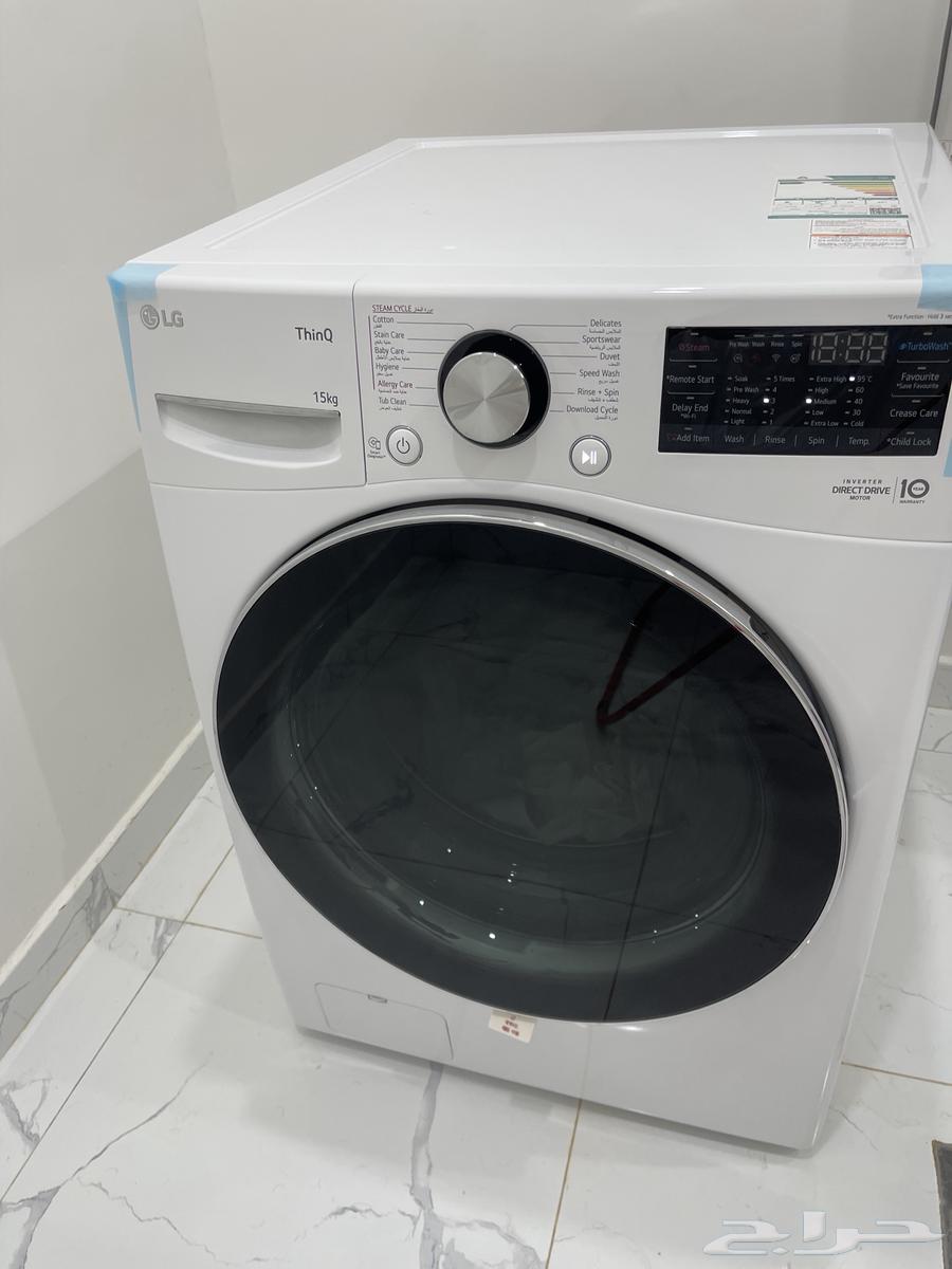 غسالة ال جي 15 كيلو شبة جديد64522795234689111