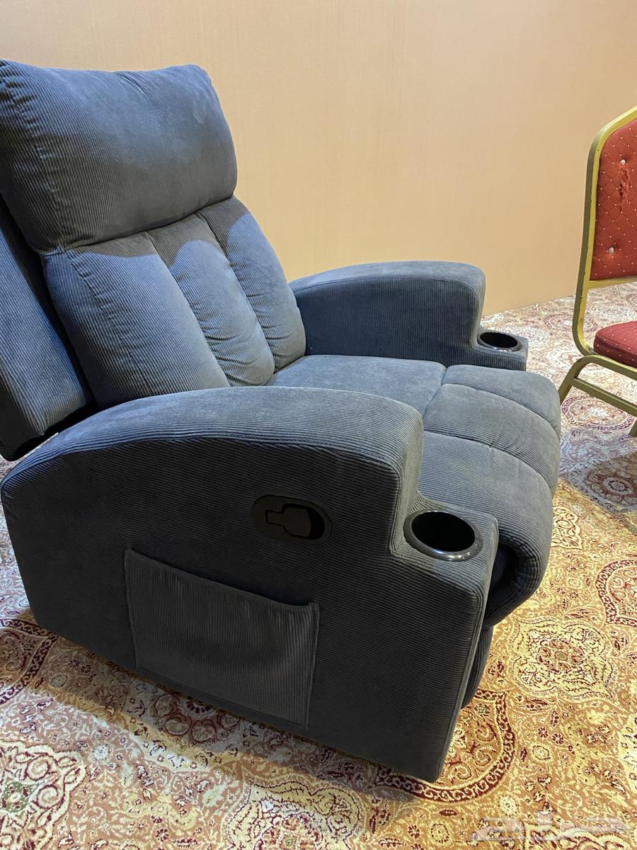 كرسي متحرك قابل للتمدد يوجد فيه جيب مخفي وحامل أكواب64524684514818114