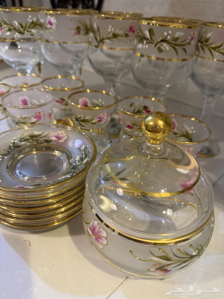 طقم الشاهي وفناجين ابيض64439444700034113