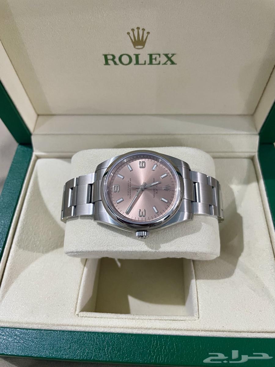 ساعة رولكس اويستر بربتشوال 34 مينا سلمون نادر توقف انتاجه64524194153218113