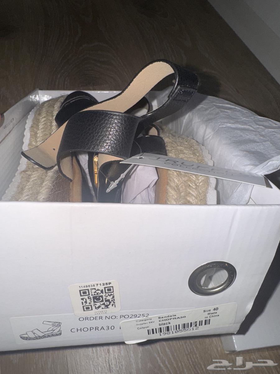 Black flat sandals size 40 (women's)64519497702017113