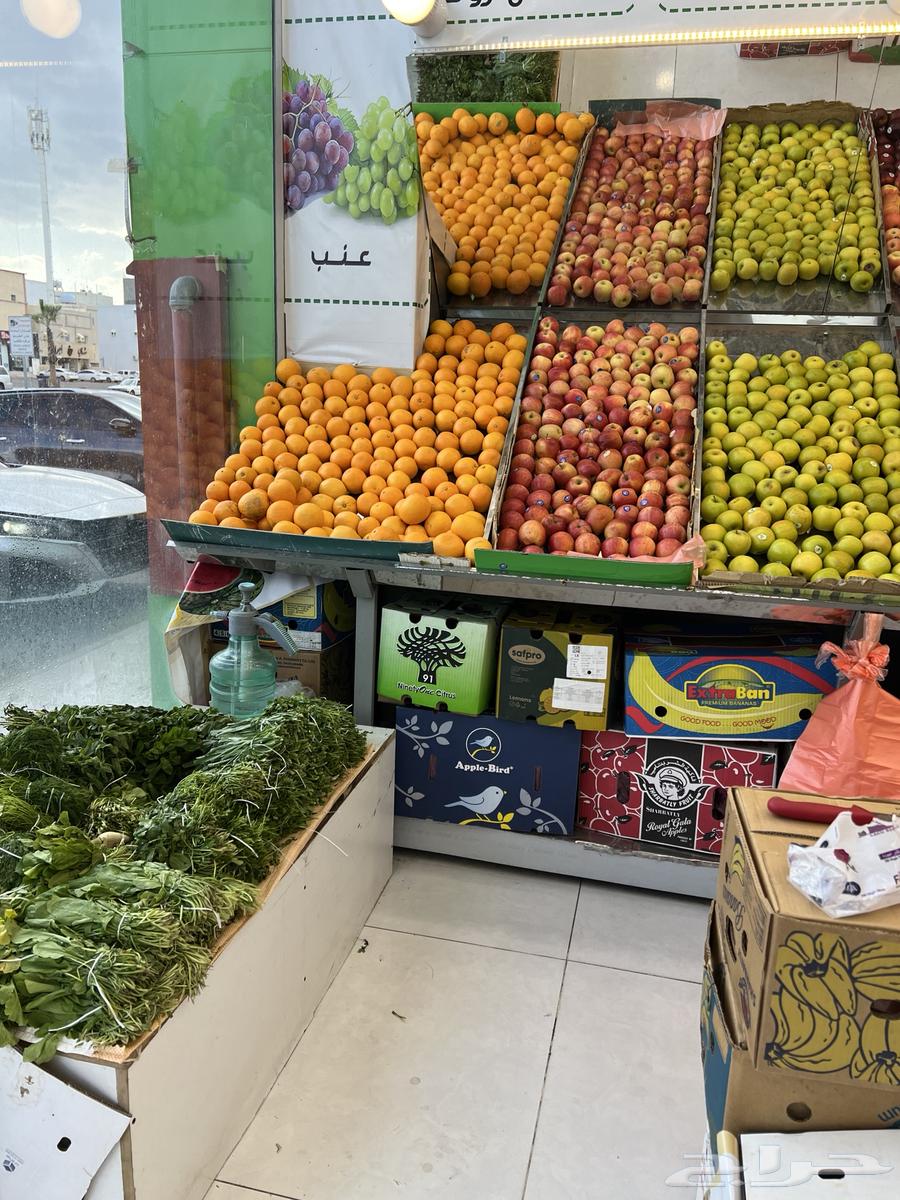 Vegetable, fruit, and date shop ready on a main street64144259059331113