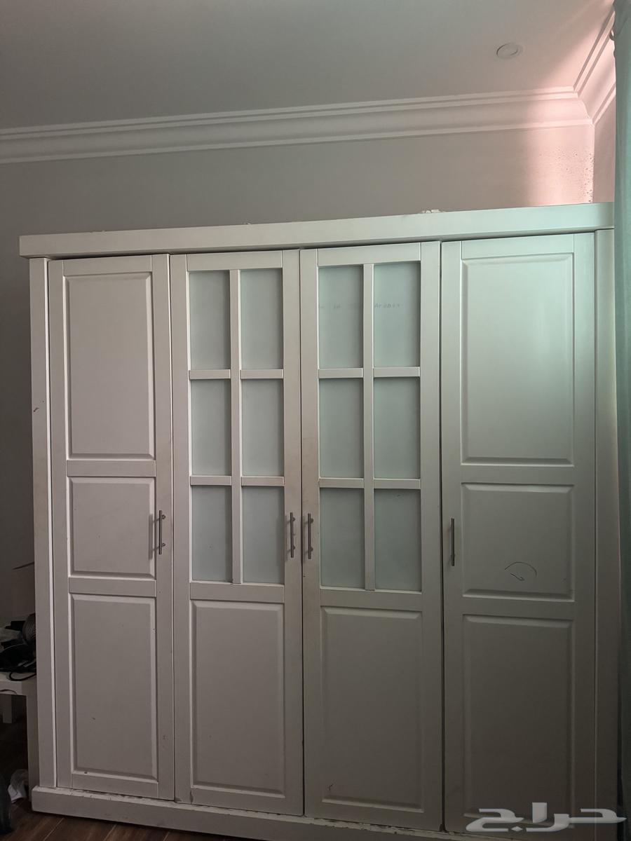 دولاب مترين حاله جيده مع سرير نفرين بدروج  تخزين تحت64522500552065111