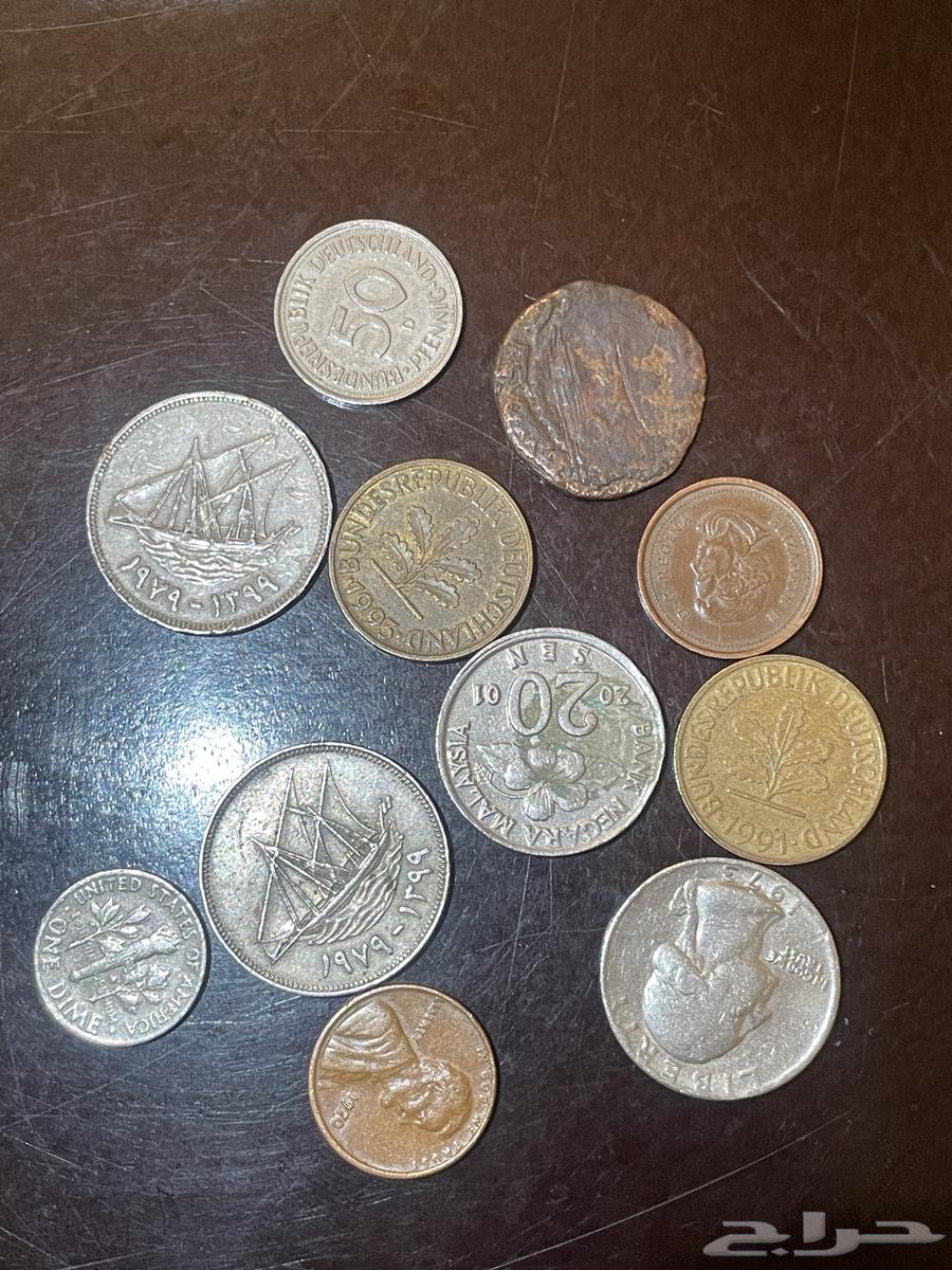 عملات قديمة متنوعه (من ضمنها عمله عثمانيه )64525787616259113