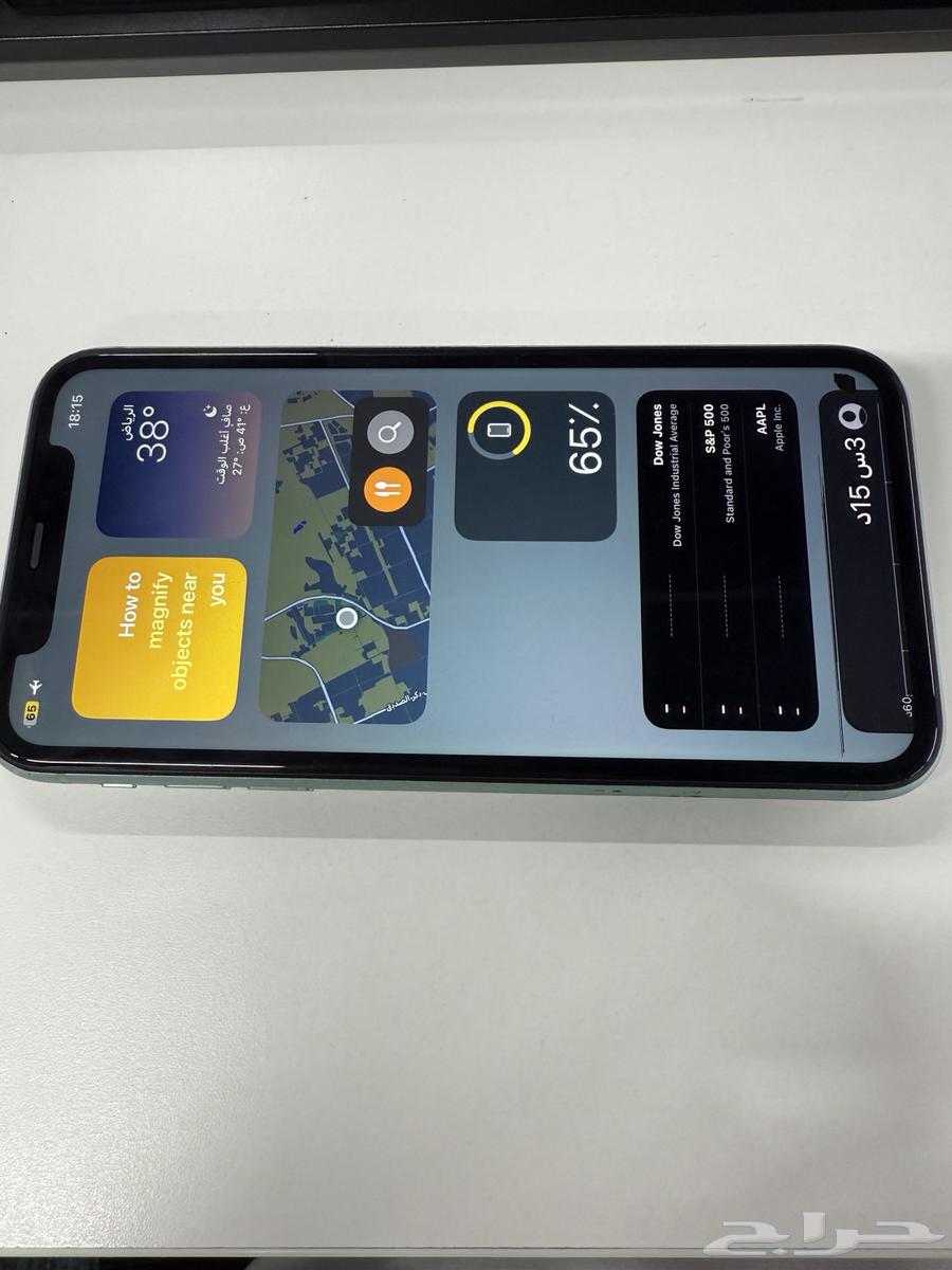 ايفون 11 عادي 128 الجوال مافك بس فيه الموضح لك بشاشه فقط64524316388098112