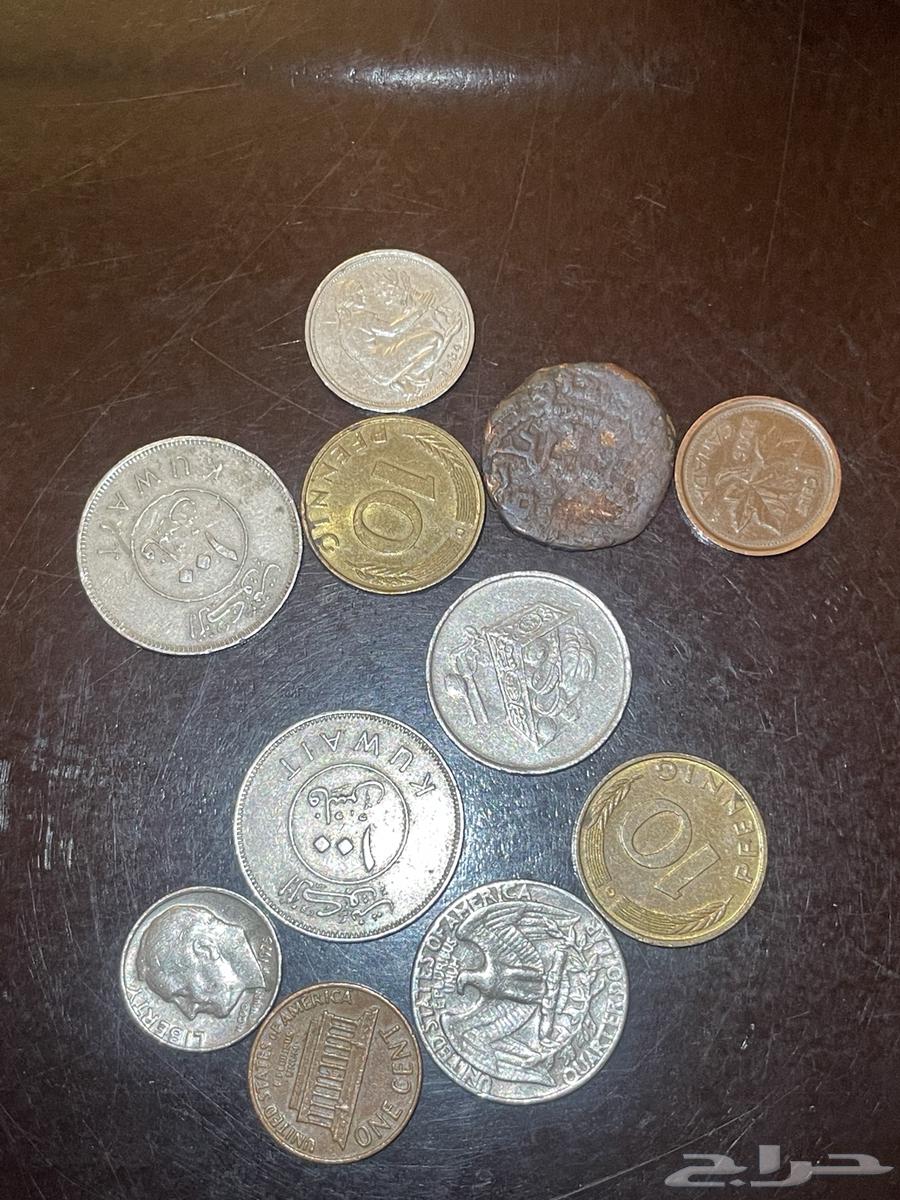 عملات قديمة متنوعه (من ضمنها عمله عثمانيه )64525787616259112