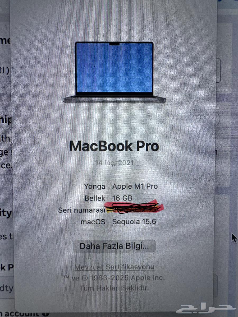 macbook pro m1 pro 16GB Ram 512GB ssd-ماك بوك برو أم ون برو64523175864195114