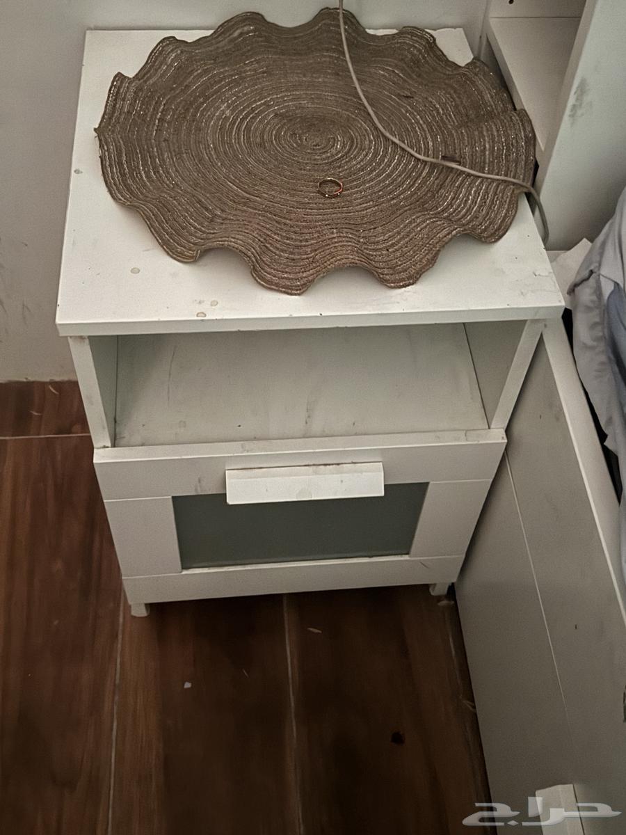 دولاب مترين حاله جيده مع سرير نفرين بدروج  تخزين تحت64522500552065114