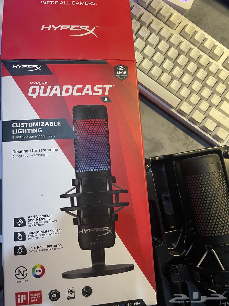 HyperX QuadCast RGB Microphone with Stand64525219732610111
