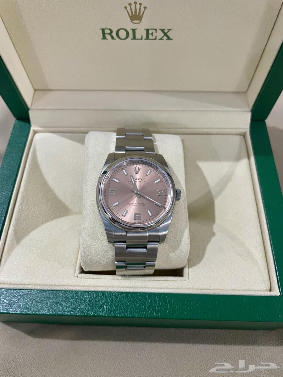 ساعة رولكس اويستر بربتشوال 34 مينا سلمون نادر توقف انتاجه64524194153218111